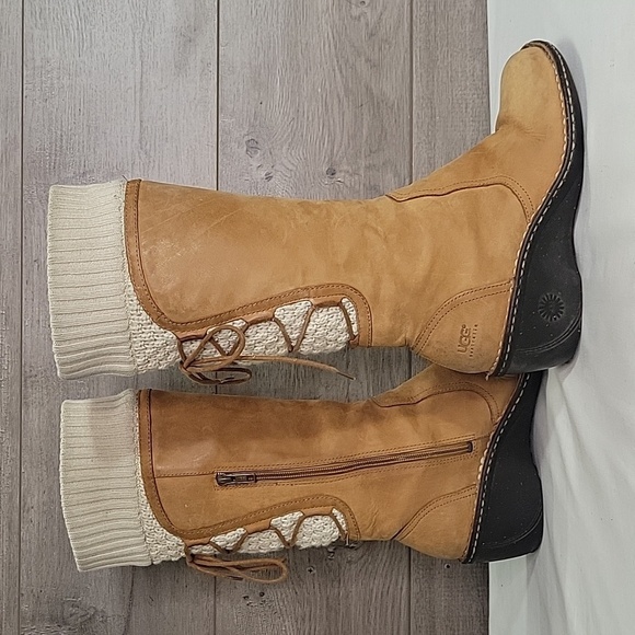 Womens UGG Skylair 1939 Wedge Tall Boots size 7.5 - Picture 5 of 11